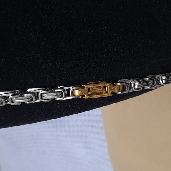 Authentic stainless steel necklace and bracelet set - Picture 4 of 4